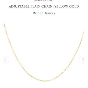 Catbird adjustable plain chain